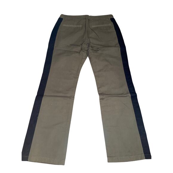 NWT CLOT Women’s Two toned Pants Sz M Green w/ Black Side Stripe - Picture 3 of 6